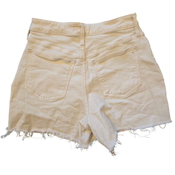 Madewell Curvy Perfect Mid length Jean short white cut off size 28 - Picture 2 of 8